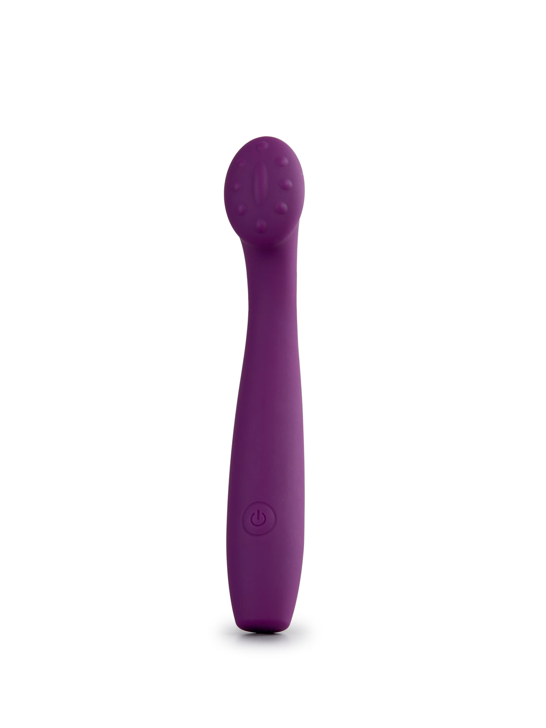 Blisshh Pleaser in deep violet shown upright on a white background with smooth curved design and rounded head.